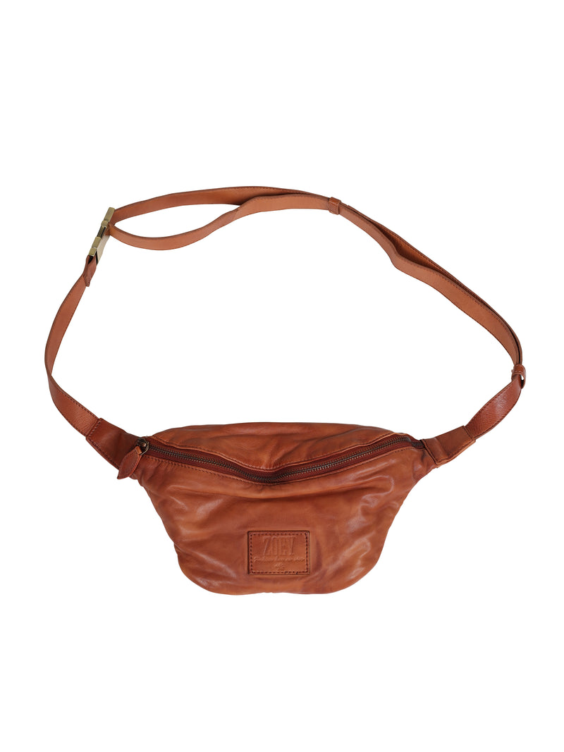 ZOEY MALLY LEATHER BAG Bag 233 Cognac