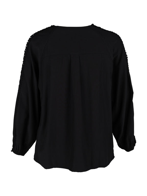 ZOEY MANYA BLOUSE Blouses Black