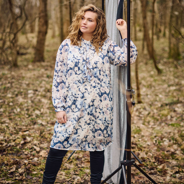 MARGO DRESS - Blue mix – zoey-denmark.com