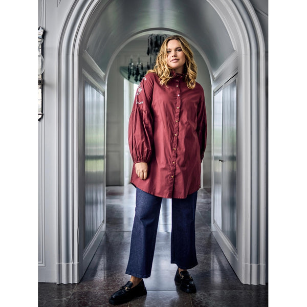 ZOEY MAYA SHIRT Shirts 655 Oxblood red