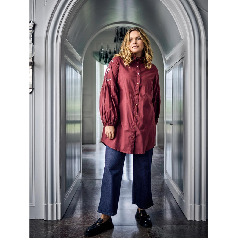 ZOEY MAYA SHIRT Shirts 655 Oxblood red