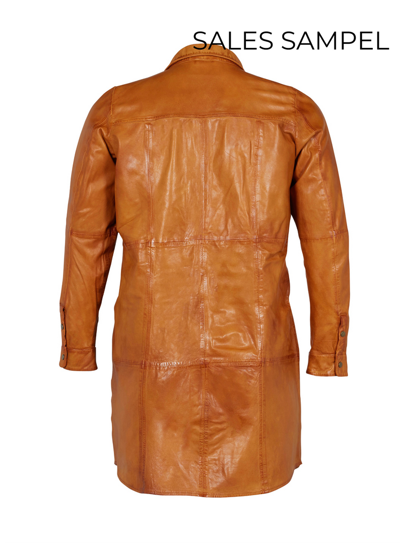 ZOEY MILA LEATHER SHIRT DRESS Shirts Sales Sample / Reduced price