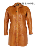 MILA LEATHER SHIRT DRESS - Sales Sample / Reduced price