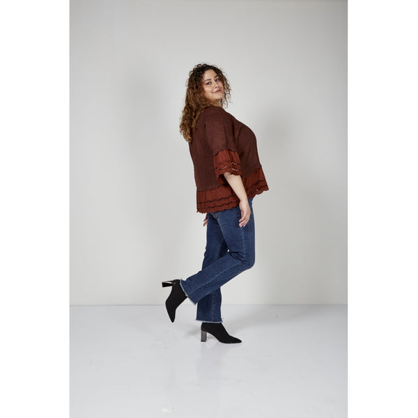 ZOEY / MOMENT MILLE BLOUSE Blouses 212 Bombay brown