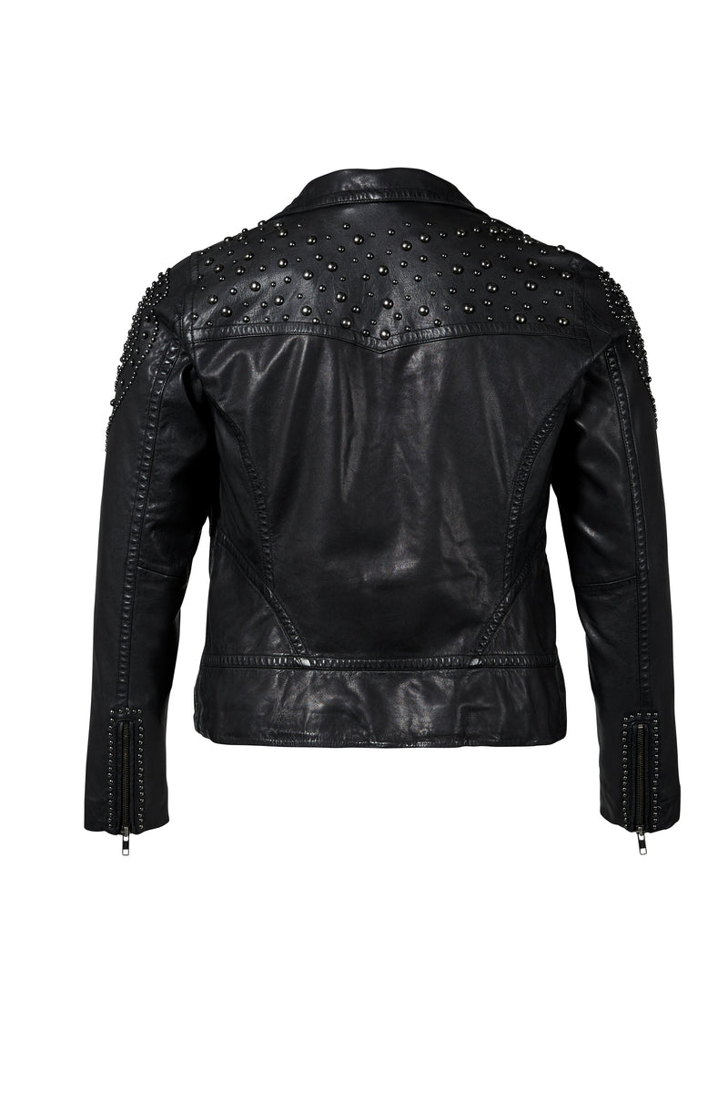 ZOEY MILLE LEATHER JACKET Leather Jacket Black