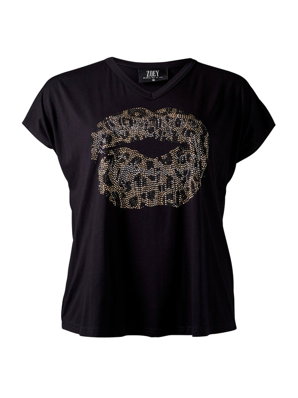 ZOEY MOLA T-SHIRT T-shirt Black