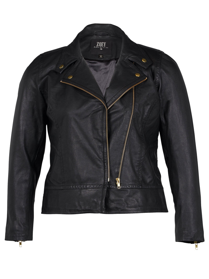 ZOEY MOLLY LEATHER JACKET Leather Jacket Black