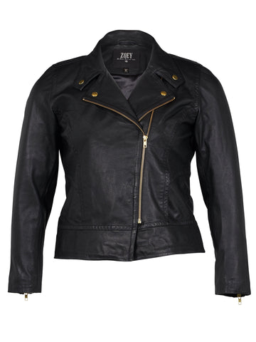 ZOEY MOLLY LEATHER JACKET Leather Jacket Black