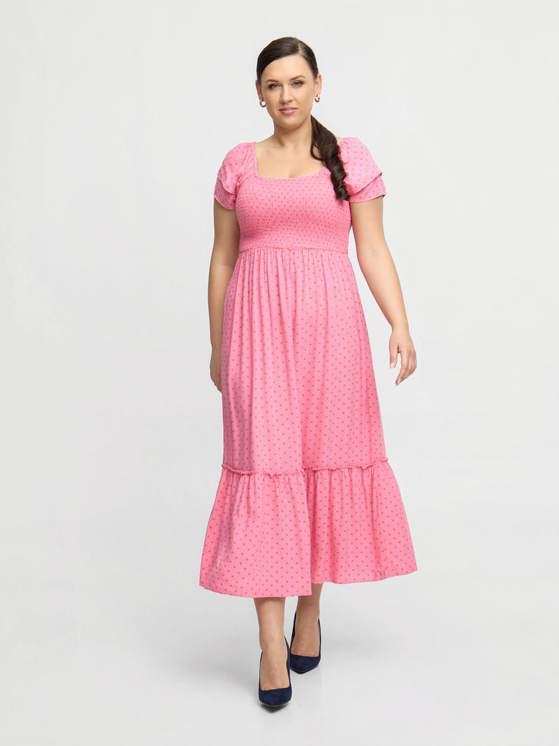 bright pink dresses Pink Prom Dress Bright Pink Party Dress Neon Pink Prom Dress Simple A Line  Satin Split