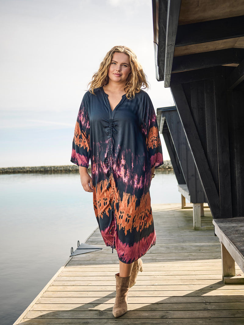 ZOEY OPHELIA DRESS Dresses 007 BLACK TIE DYE