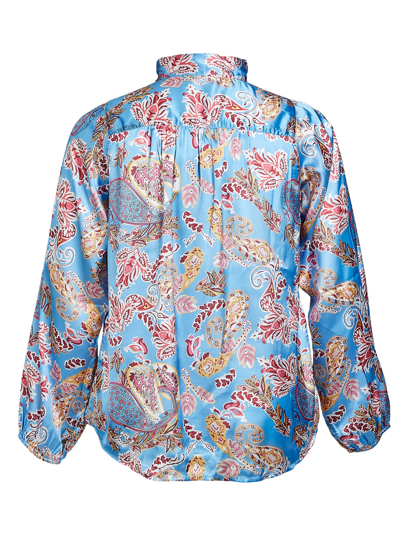 ZOEY RAYA BLOUSE Blouses 402 Blue mix