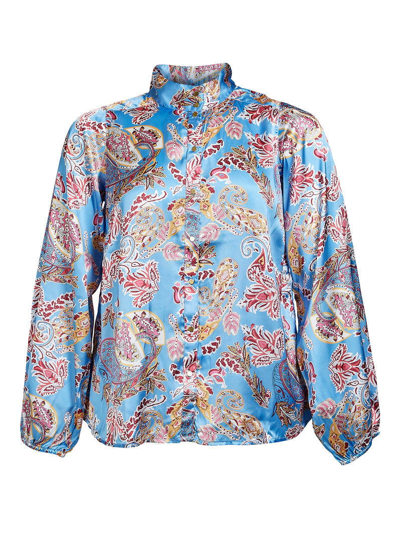 ZOEY RAYA BLOUSE Blouses 402 Blue mix