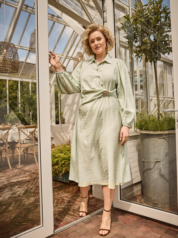 pistachio green dress SAGE DRESS