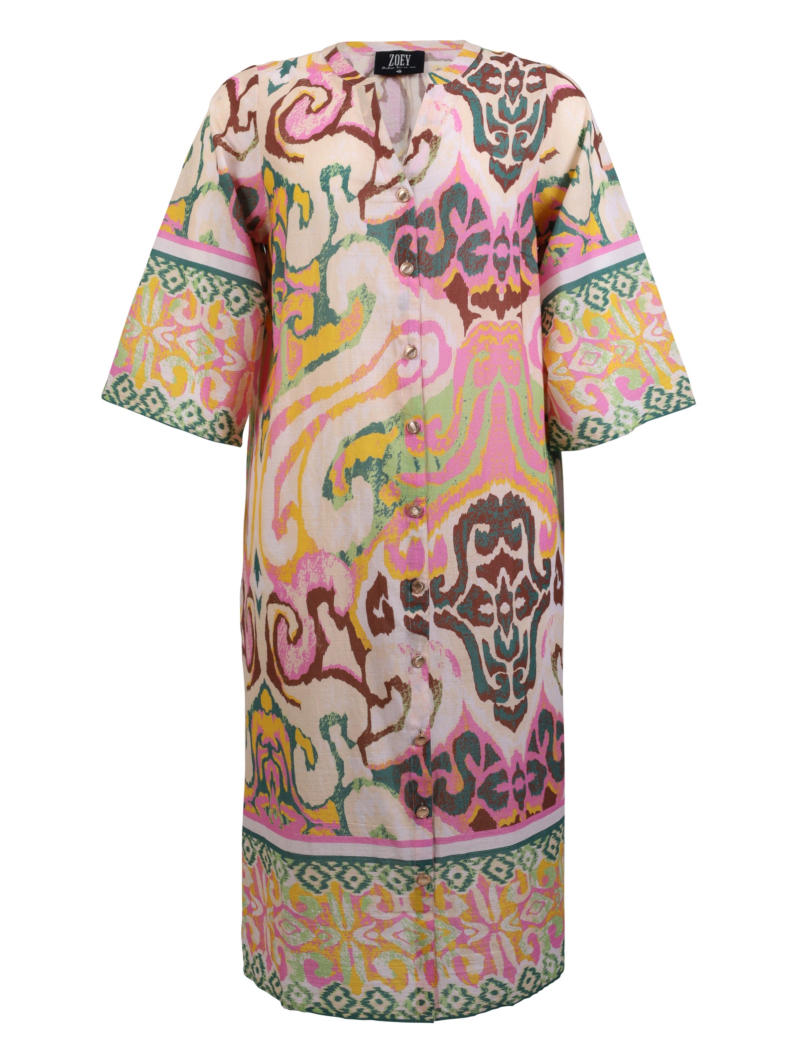 FOXEY Dress Palette Ribbon 麻 シルク チェック 40 44690 Dress 