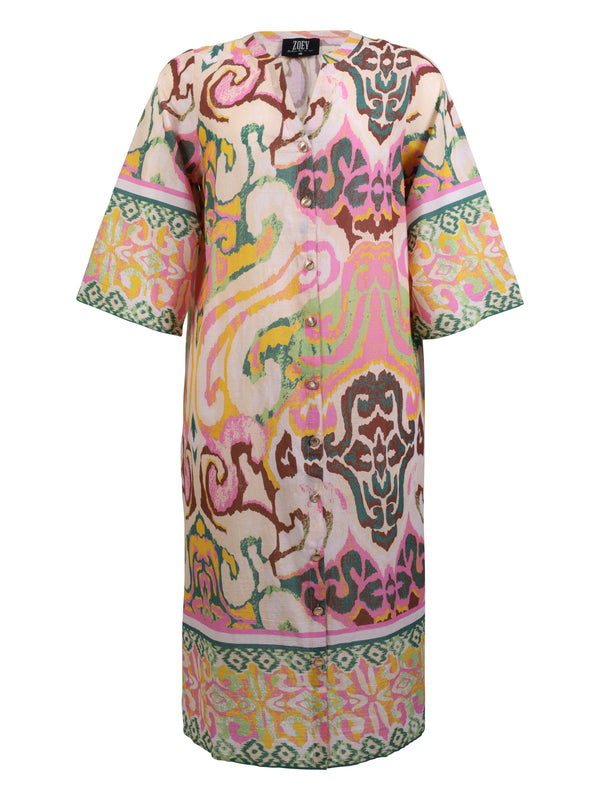 ZOEY SHAY DRESS Dresses 617 Soft Pink Mix