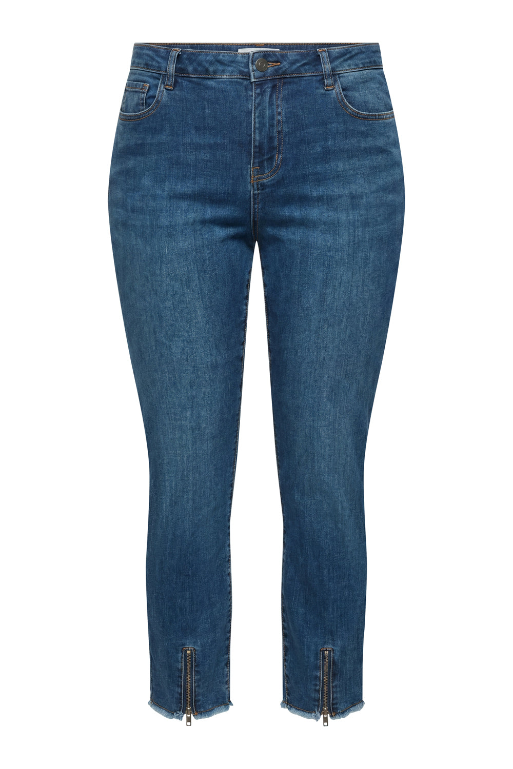 SONJA ZIPPER JEANS - Dark Denim – zoey-denmark.com