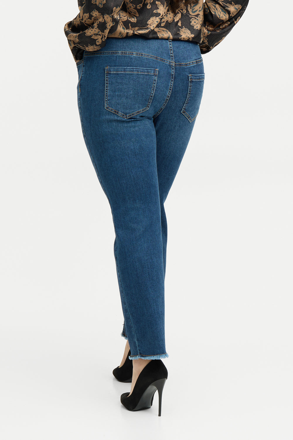 SONJA ZIPPER JEANS - Dark Denim – zoey-denmark.com
