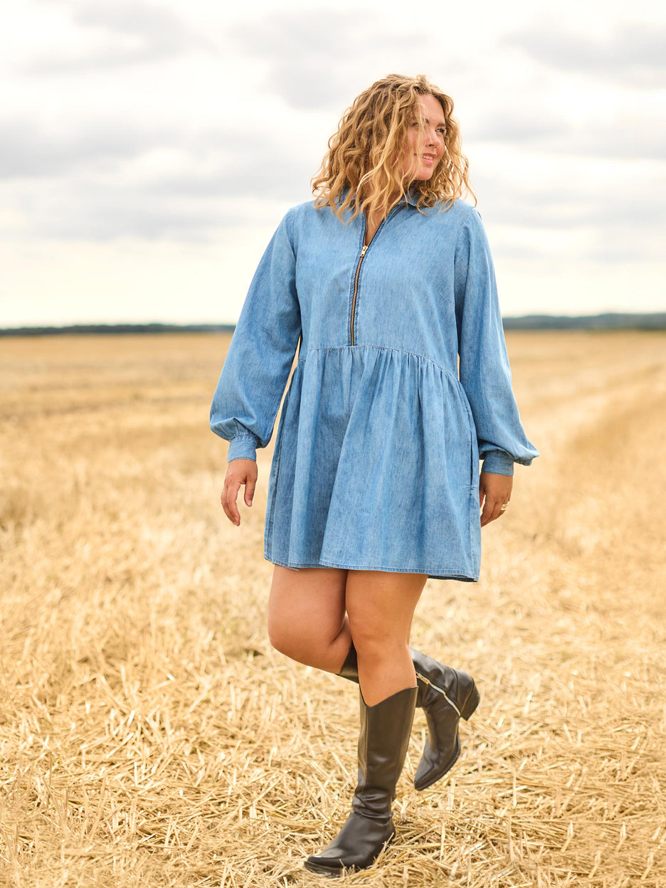 ZOEY TALIA TUNIC Tunic 484 Light Denim blue