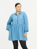 TALIA TUNIC - Light Denim blue