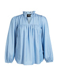 TIA BLOUSE - Sky Blue