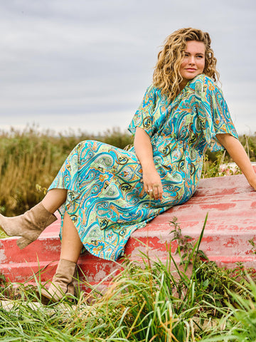 ZOEY VEDA DRESS Dresses 303 Peppermint green mix