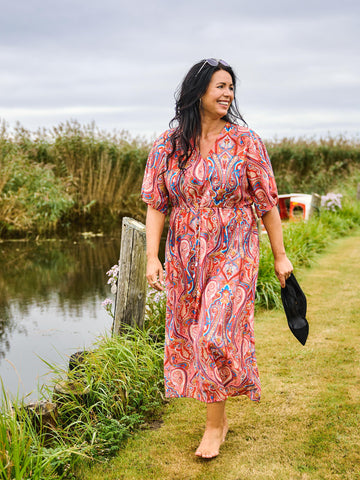 ZOEY VEDA DRESS Dresses 668 Red Mix