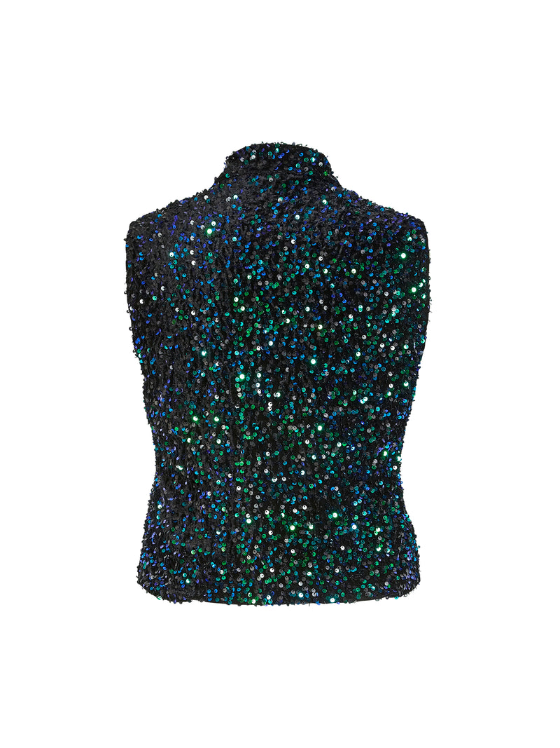 ZOEY XENA VEST Vest 025 multi sequins
